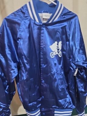 Universal Studios E.T. Extra Terrestrial Satin Bomber Jacket